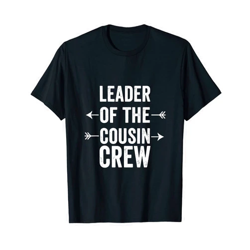 Leader Of The Cousin Crew Funny Christmas Family T-Shirt