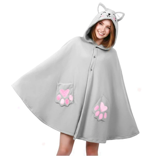 Pewjury Unisex Halloween Costume Hooded Cape Cosplay Christmas Costumes Party Cape