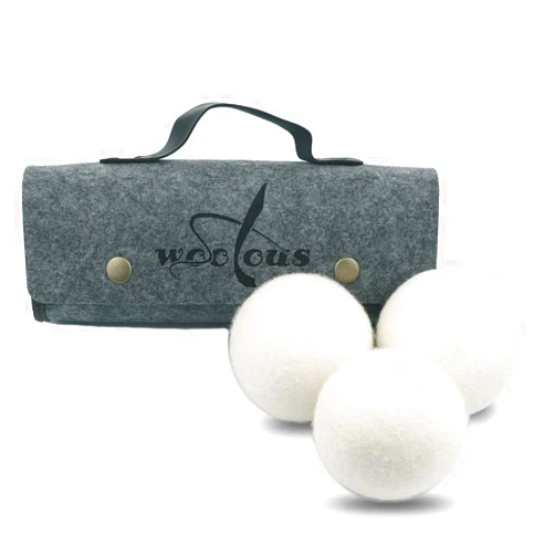 Woolous Wool Dryer Balls-XL 3 & 6 Pack Natural Reusable Organic Handmade New Zealand Sheep Wool Tumble Laundry Dryer Ball-Alternative to Dryer Sheets, Reduce Wrinkles and Cut Drying Time (3)