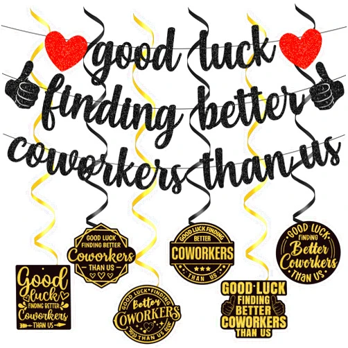 Yavxzvbw Good Luck Finding Better Coworkers Than Us Banner Retirement Party Decorations Going Away Party Decorations Farewell Party Decorations Goodbye Decor