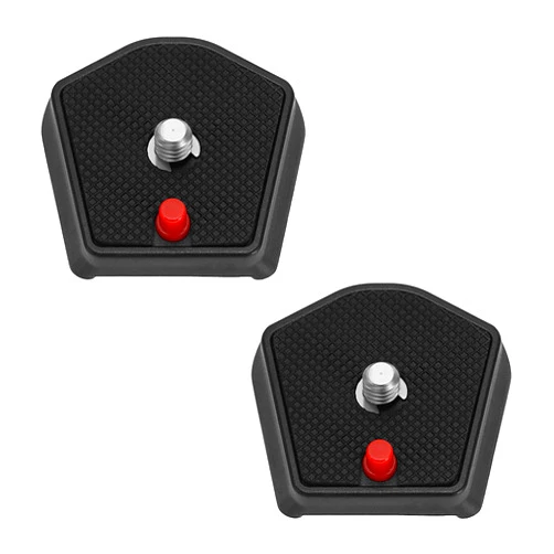 Micro Traders 2Pcs 785PL Quick Release Plate 1/4inch Screw Compatible with Manfrotto Modo 715B 715SHB 718B 718SHB 7321YB 785B 785SHB Models for Universal Tripod SLR Camera