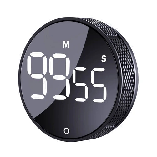 AVINIA Digital Kitchen Timers, Visual timers Large LED Display Magnetic Countdown Countup Timer for Classroom Cooking Fitness Baking Studying Teaching, Easy for Kids and Seniors Black