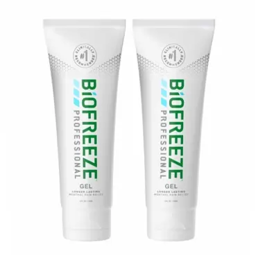Biofreeze Professional Pain Relief Gel, 4 oz. Tube, Green, Pack of 2