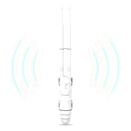 WAVLINK Outdoor WiFi Access Point,WAVLINK WiFi Router Extender,AC600 High Power Dual Band 2.4+5G Wireless Router/AP/Wi-Fi Range Extender 3 in 1 Weatherproof with PoE for Courtyard,RV,Campsite