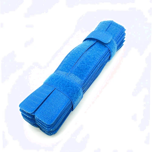 Pasow 50pcs Cable Ties Reusable Fastening Wire Organizer Cord Rope Holder 7 Inch (Blue)
