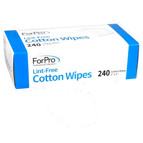 ForPro Professional Collection Lint-Free Cotton Wipes, 100% Pure Cotton Gauze, 2