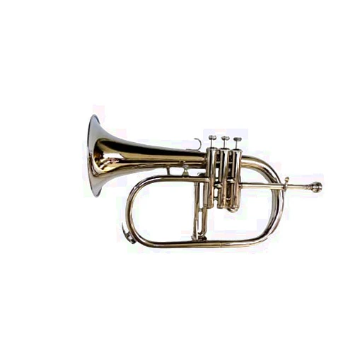 SHREYAS Bb Flat SILVER NICKLE Flugel Horn With Free Hard Case+Mouthpiece GVT-156