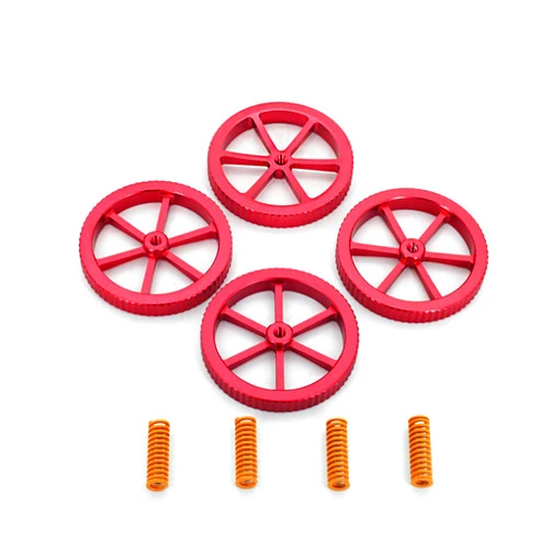 DEVMO Aluminum Hand Twist Leveling Nut and Hot Bed Die Springs Printer Compression Springs Compatible with 3/3 Pro, Ender 5/5 Plus/Pro, CR-10, CR10S/10S Pro, CR 20 3D Printer (8 Pieces)