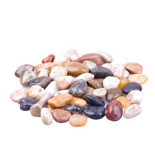 CFUTABOH River Rock Stones, Natural Landscaping Decorative Highly Polished Pebbles (5.9 LB, Mixed)