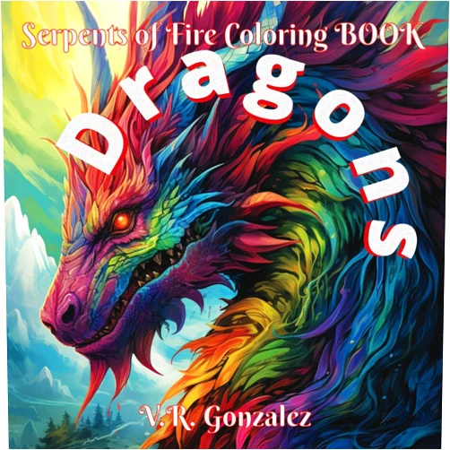 By Victor R Gonzalez (Author), VGraphics LLC (Contributor) Dragons: Serpents of Fire Coloring Book