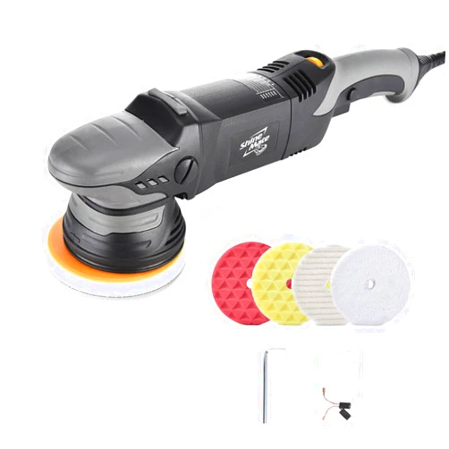 SHINE MATE ShineMate Dual Action Polisher for Car Detailing 6 Inch, Corded Wax Random Orbital Polisher with 4 Polish Pads, Variable Speed Buffer Polisher (6 Inch)