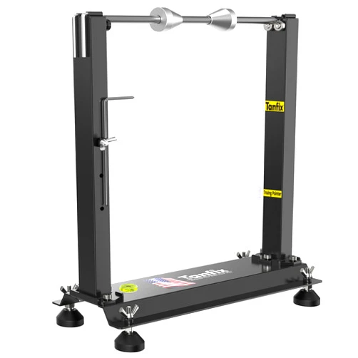 Tanfix Motorcycle Wheel Balance Stand, Heavy-Duty Single-Axle Wheel Balancing Tool for Static & Dynamic Tire Alignment, Balancer for Sport and Dirt Bike Wheels