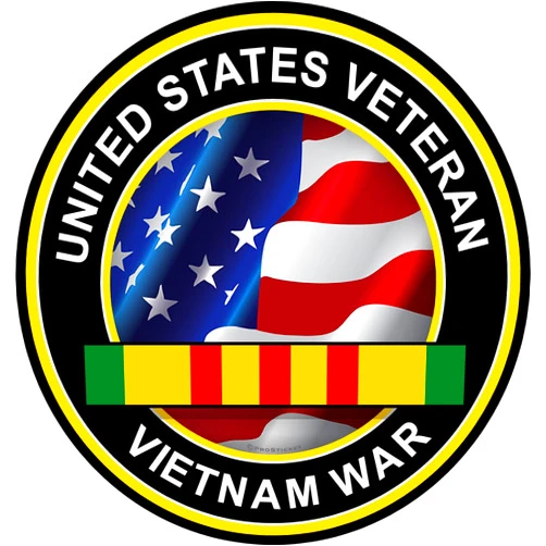 ProSticker 1070V (One) Patriot Series United States Veteran, Vietnam War Military Anchor Decal Sticker (4