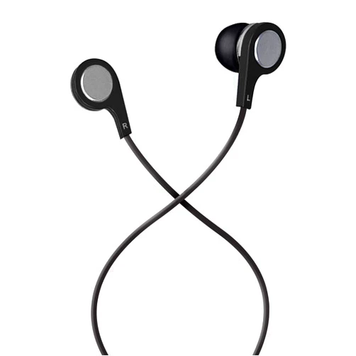 Maxell 199621 Soft Silicone Rubber Ear Tip Comfortable Extended Listening Copper Coil for Heavy Bass In-Ear Bud With Microphone, Black