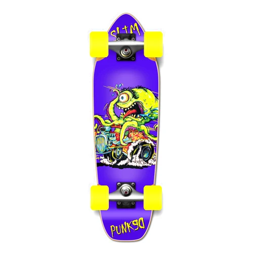 Yocaher Graphic Complete Skateboard Longboard- Mini Cruiser - Banana Cruiser 27