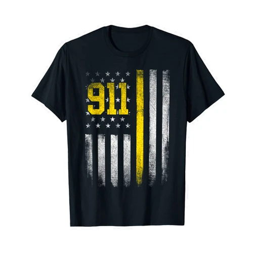 Funny Dispatcher Shirts 911 Dispatcher - Dispatch US Flag Police Emergency Responder T-Shirt