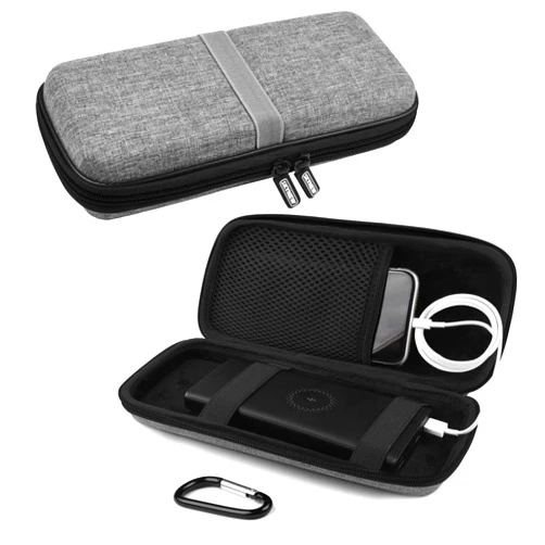 SKYNEW Powerbank Hard Drive Case Compatible with Anker Power Core 26800mAh/ PowerCore +26800mAh, RAV Power 26800/20100/20000mAh, ROMOSS 30000mAh, Miady 10000/15000mAh (Medium-Light Grey)
