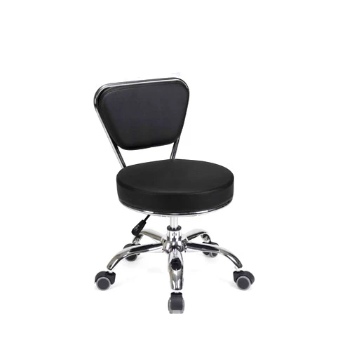 Berkeley Dayton Pedicure Stool (Black) Pneumatic, Adjustable Height, Perfect for Nail Salon, Pedicure spa