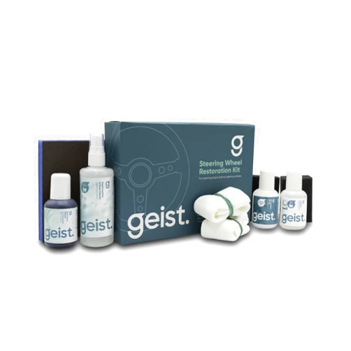 Geist. Steering Wheel Restoration Kit | Degrease and Refresh the colour of worn or scratched black steering wheels