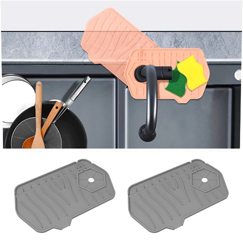 BYTELIVE 2-Pack Silicone Sink Splash Guard, Mini Size 9.6