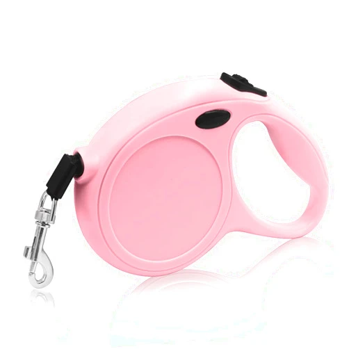 CTCK WINNING Automatic Retractable Dog Leash,16-Foot High-Density Braided Rope Upgraded Version Buckle Lock,One-Hand Pause,Lock Suitable for Small and Medium Sized Dogs Pink Dog Leash Retractable,