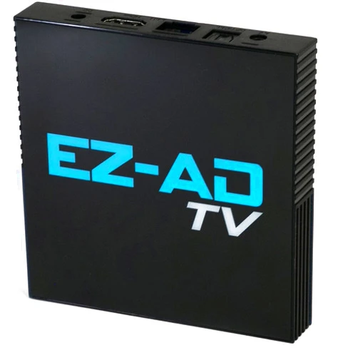 EZ-AD TV Digital Signage 4k Player Kit | Digital Signage Media Player, Auto-Post Content, Cloud-Controlled | Independent Operation in Multiple TVs | Free Plan & Mobile App | Thousands of Templates