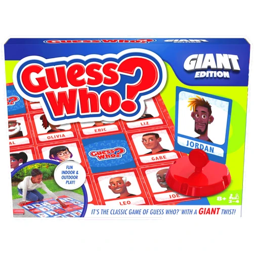 Spin Master Games, Guess Who? Giant Edition, Family Game for Indoor & Outdoor Fun with Big Oversized Board, for Family and Kids, 2-4 Players, Ages 6 & Up