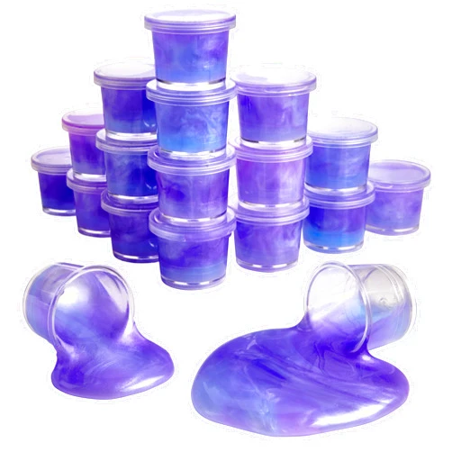 Playbees Purple Princess Slime Mini Slime Party Favors Pink, Purple, and White Colors for Sensory Fun, Stress Relief, Travel Sized, Classroom Prize, Activity Playset DIY, Ages 3+ 48 Pack