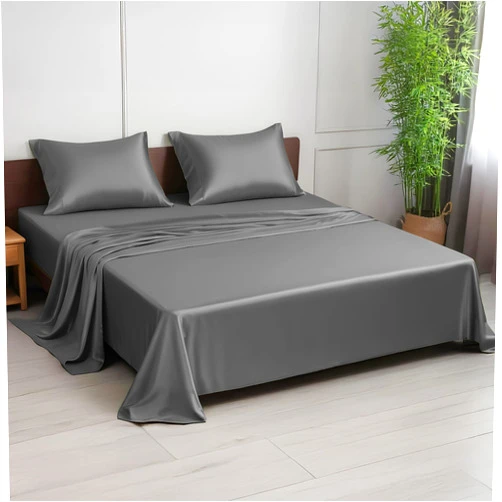 LINENWALAS Premium 100% Viscose Derived from Bamboo Queen Sheet Set - Ultra Soft, Breathable & Cooling, Ideal for Hot Sleepers, 16