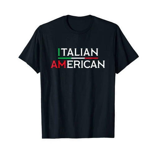 Family Heritage Gifts I Am Italian American - Italy and America Pride T-Shirt