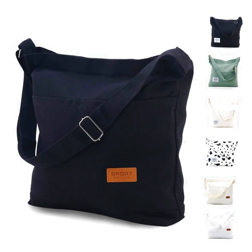 COOLOME Canvas Tote Bag for Woman Messenger Bag Crossbody Bag Travel Beach Bag Cute Shoulder Bag Handbag