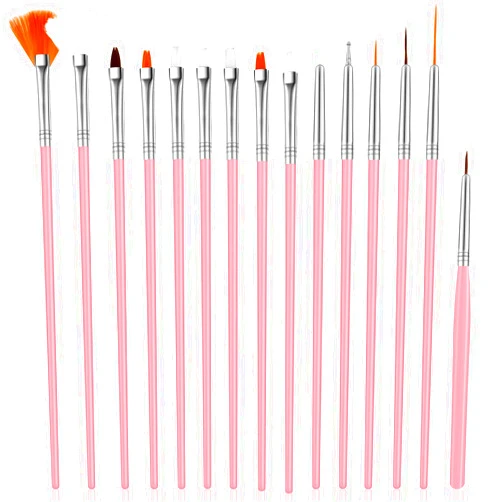 Lounsweer 30 Pcs Cake Decorating Brushes Cake Painting Brushes Food Paint Brush Multiple Function Fondant Brush Cookie Brushes DIY Tool Set Cake Decorating Painting Tool Icing Pastry Brush for Baking (Pink)