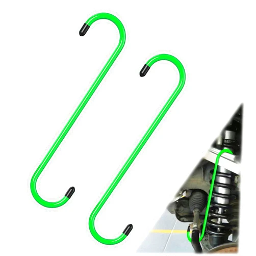 BFXM 2PCS Brake Caliper Hanger Caliper Hangers Hooks with Rubber Tips, Durable Steel, Rust-Proof Automotive Tools for Braking, Axle, Suspension, Herramientas para Extensión de Frenos