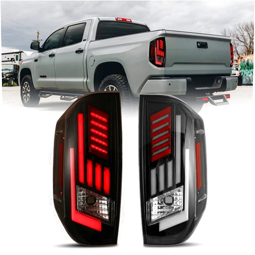 Nixon Offroad LED Sequential Tail Lights Assembly for 2014-2022 Toyota Tundra, Taillights with Led Sequential Turn Signals/DRL/Brake Lights Pair for Tundra Pickup, Passenger and Driver Side (Clear)