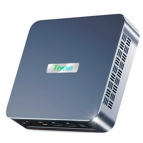 Trycoo WI-4 Mini PC, Intel N5105(2.9GHz) Processor Mini Desktop Computer,16GB DDR4 RAM 512GB SSD,Dual 4K Display/2*USB3.2/WiFi/Bluetooth/Gigabit Ethernet/Support 64GB RAM and 2TB SSD Extensions