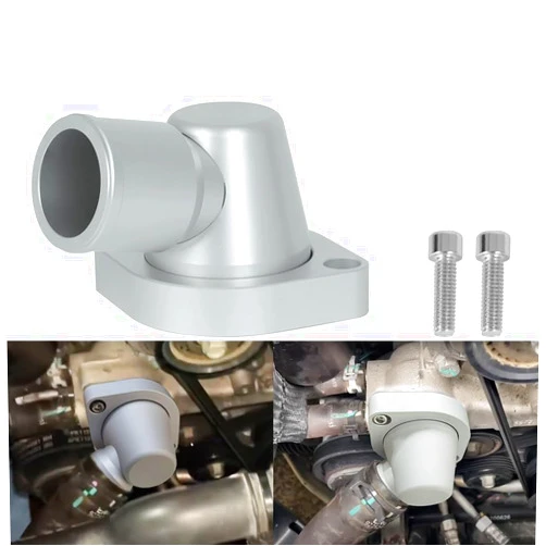 MOTOQUEEN Billet Swivel Thermostat Housings Water Neck 90 1.5