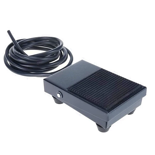 FONGLUAN Heavy Duty Foot Switch,Momentary Power Foot Pedal Switch 250VAC 10A SPDT 1NO 1NC with 6ft Cable for Woodworking Machine Control
