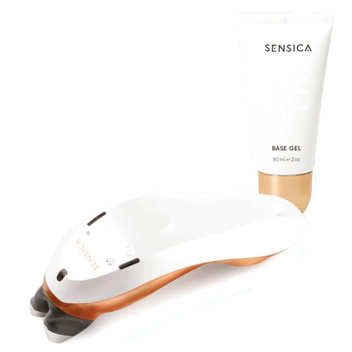Sensica SensiLift Dynamic Radio Frequency Anti Aging Skin Tightening Device - RF Facial Message, Smart Temperature Sensors, Lifts & Tightens Skin, Collagen Production Boost - with 2oz Base Gel