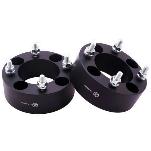 VLAOSCHI Black Forged ATV UTV 4x110 Wheel Spacers 2 Inch with 12x1.25 Studs Compatible with Yamaha Viking Wolverine YXZ1000R | CFMOTO ZForce 950 UForce 1000 - Pack of 2