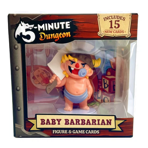 Wiggles 3D 5-Minute Dungeon: Baby Barbarian Figurine and New Content Card Pack