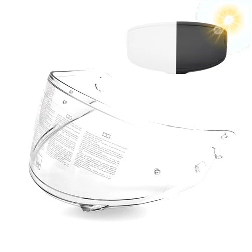 Eaglens.54 Motorcycle Full Face Helmet shield replacement visor lens - Photochromic Shoei RF-1200, X-14, Z7,NXR,RF-SR Clear to Indigo gray Tint