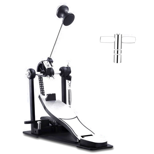Soulmate Drum Pedal Bass Kick Drum Pedal Double Chain kick pedal Step on Hammer Drive Kick Heavy Duty Drum Pedal, Large Fram Single Kick Bass Pedal for Drum Set and Electronic Drums