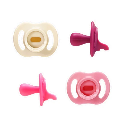 Tommee Tippee Ultra-Light StayPut Pacifier, One-Piece Silicone Design, 6-18m, 4 Pack