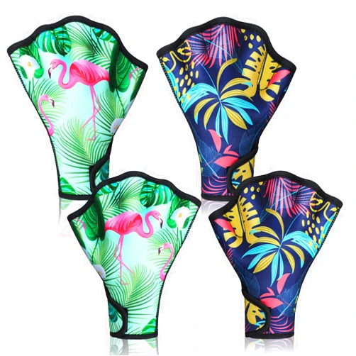 Honoson 2 Pairs Swimming Gloves Women Water Aerobics Gloves Aquatic Fitness Water Resistance Webbed Gloves for Men Women Unisex Poll Training Exercise