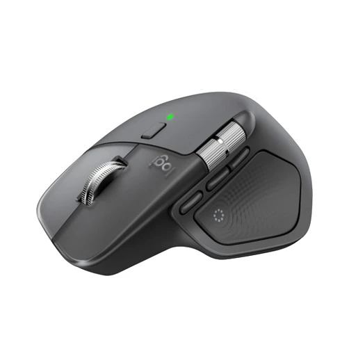 Logitech MX Master 4, Ergonomic Wireless Mouse with Advanced Performance Haptic Feedback, Ultra-Fast Scrolling, USB-C Charging, Bluetooth, Windows, MacOS - Graphite