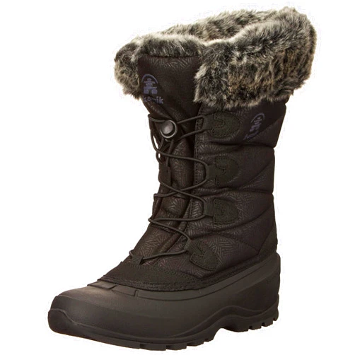 Kamik Momentum 3 Snow Boots for Women - Waterproof Boots - Insulated Winter Shoes for Women - Deep-Lug Traction Winter Shoes - -40°F Temperature Rating - Bungee Lacing System