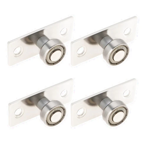 The Lord of the Tools 4pcs Sliding Door Floor Guide Floor Roller Guide Ball Bearing Pulley Sliding Metallic Sliding Door Roller Guide Ball Bearings Roller