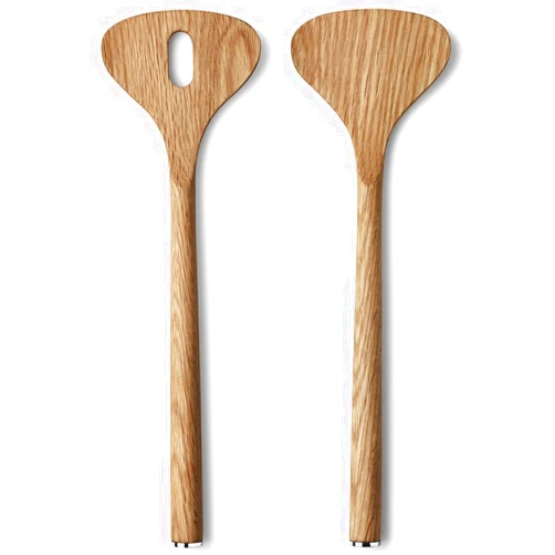 Georg Jensen Alfredo Oak Wood Salad Server Set, 7.09
