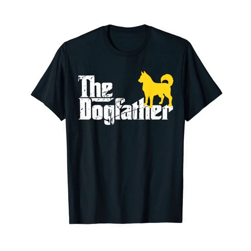 The Dogfather Siberian Husky Dog Lovers Husky Dog The Dogfather Siberian Husky Lovers Funny Dog Father Day Tee T-Shirt