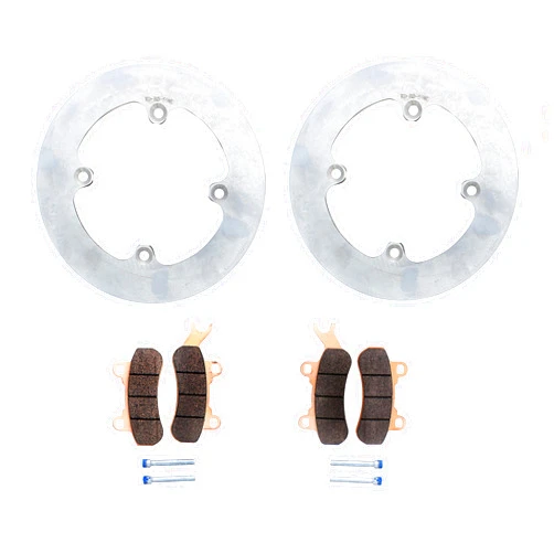 Race-Driven Brake Rotors and Brake Pads fit Can-Am Defender Max HD8 2017-2021 Rear MudRat